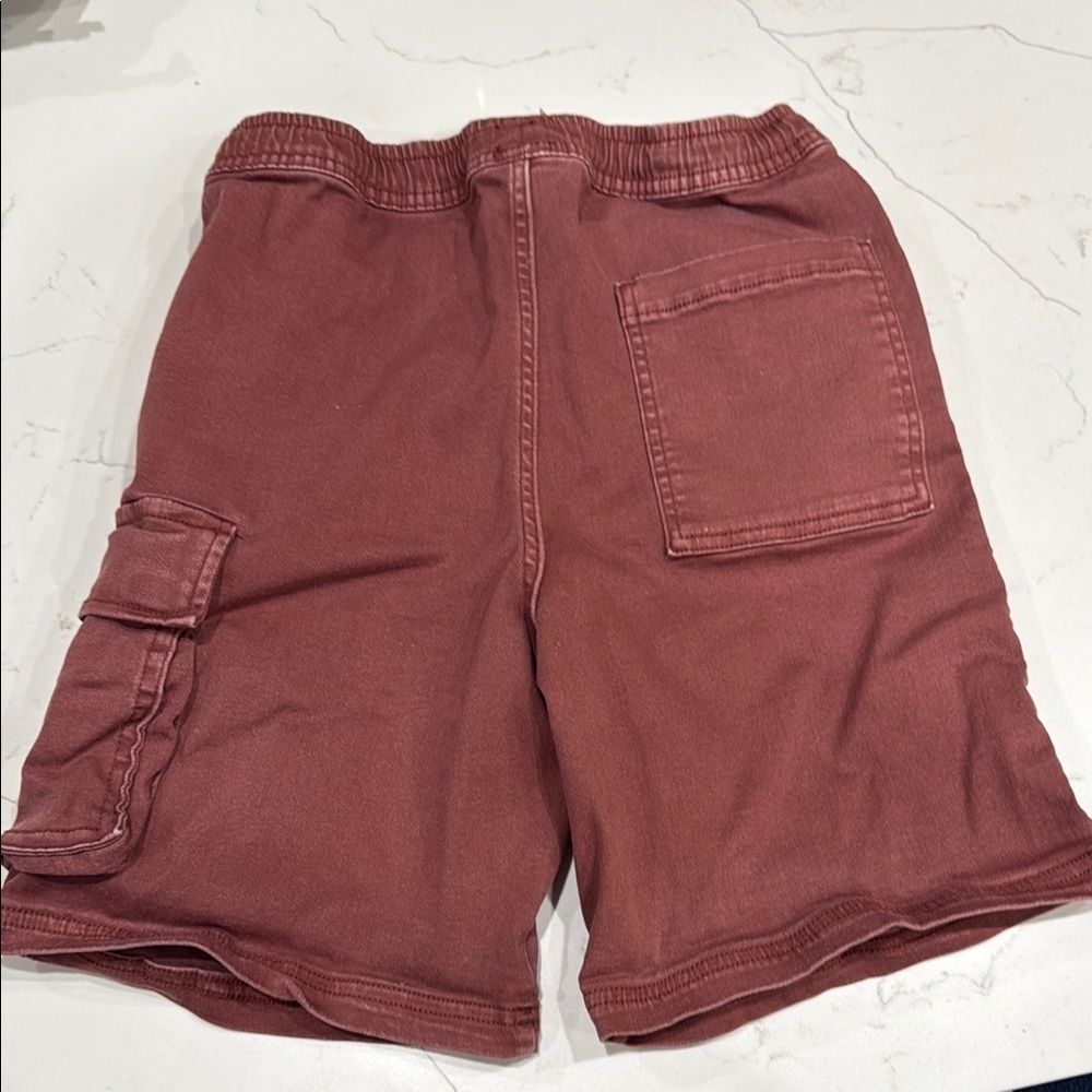 Zara rust Relaxed Fit Shorts Soft Cotton - Picture 2 of 3